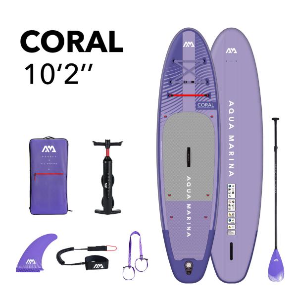 SUP plokštė Aqua Marina CORAL 310x78x12 cm BT-23COPN