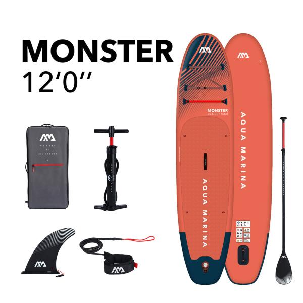 SUP plokštė Aqua Marina MONSTER 366x84x15 cm BT-23MOP