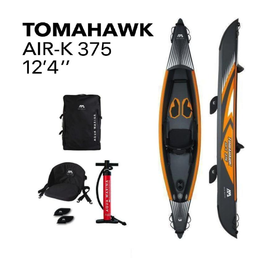 Įpūstinis kajakas Aqua Marina Tomahawk 375x72 cm AIR-K 375