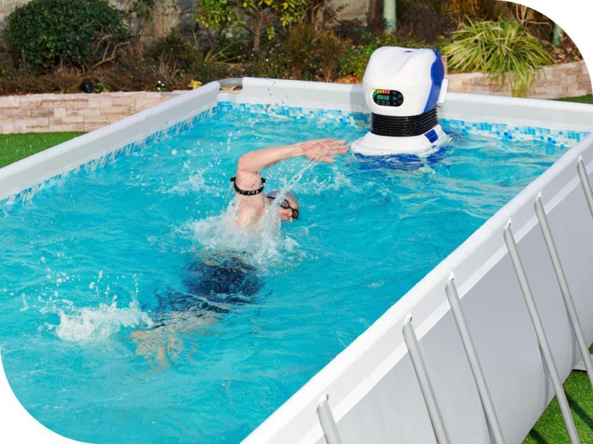 Bestway 58517 "SwimfinityTM" plaukimo fitneso sistema su nuotoliniu valdikliu plaukimo baseinui nuo 457 cm