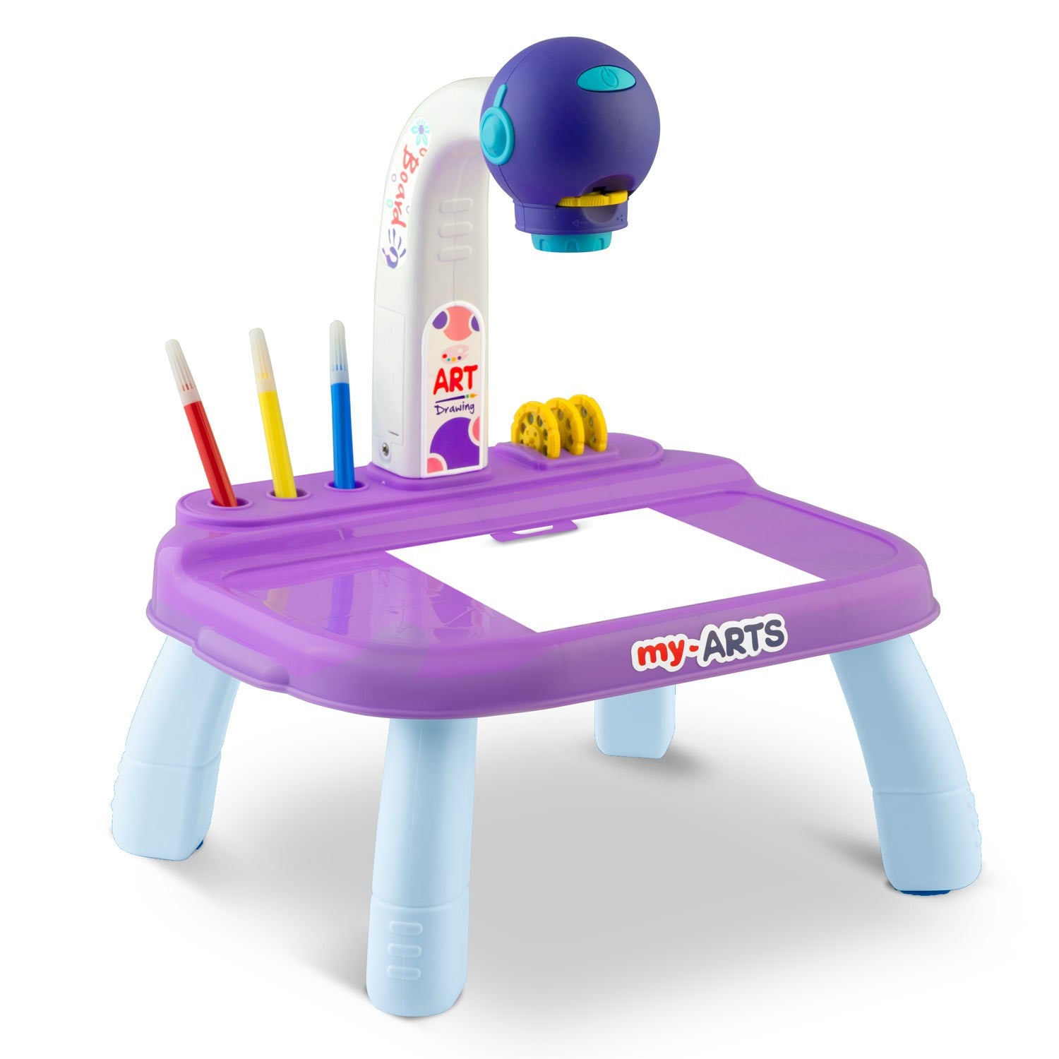Ricokids 773700 projektoris piešimui mokytis - violetinis