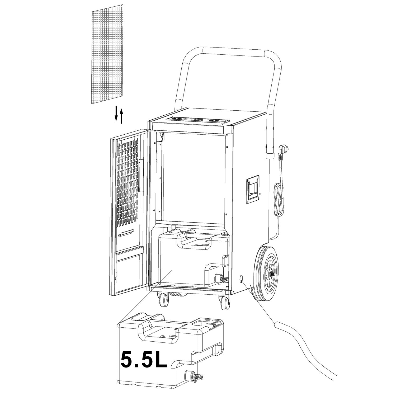 Pramonės oro džiovintuvas 50l/24h Humberg HM-481