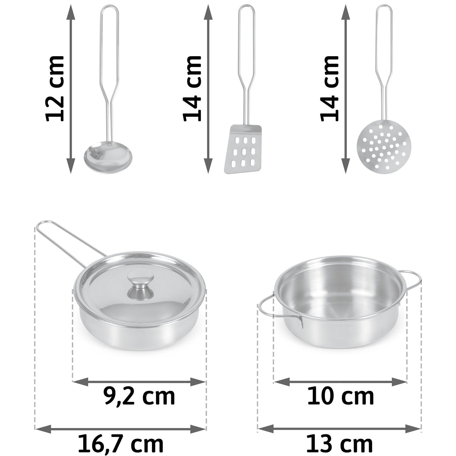 Žaidimo virtuvės reikmenys 5 vienetų