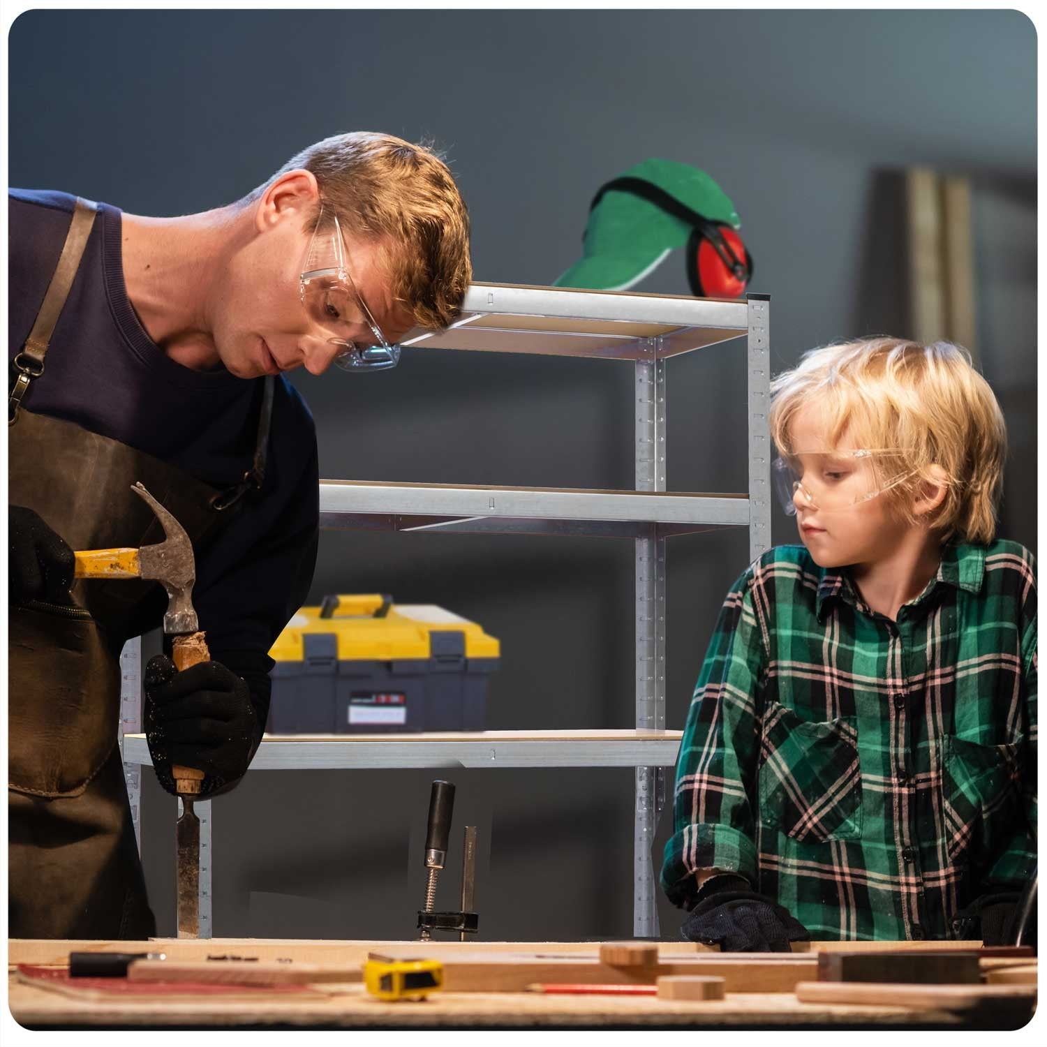 Metalinė sandėlio lentelė 150 x 75 x 30 cm Humberg 4840