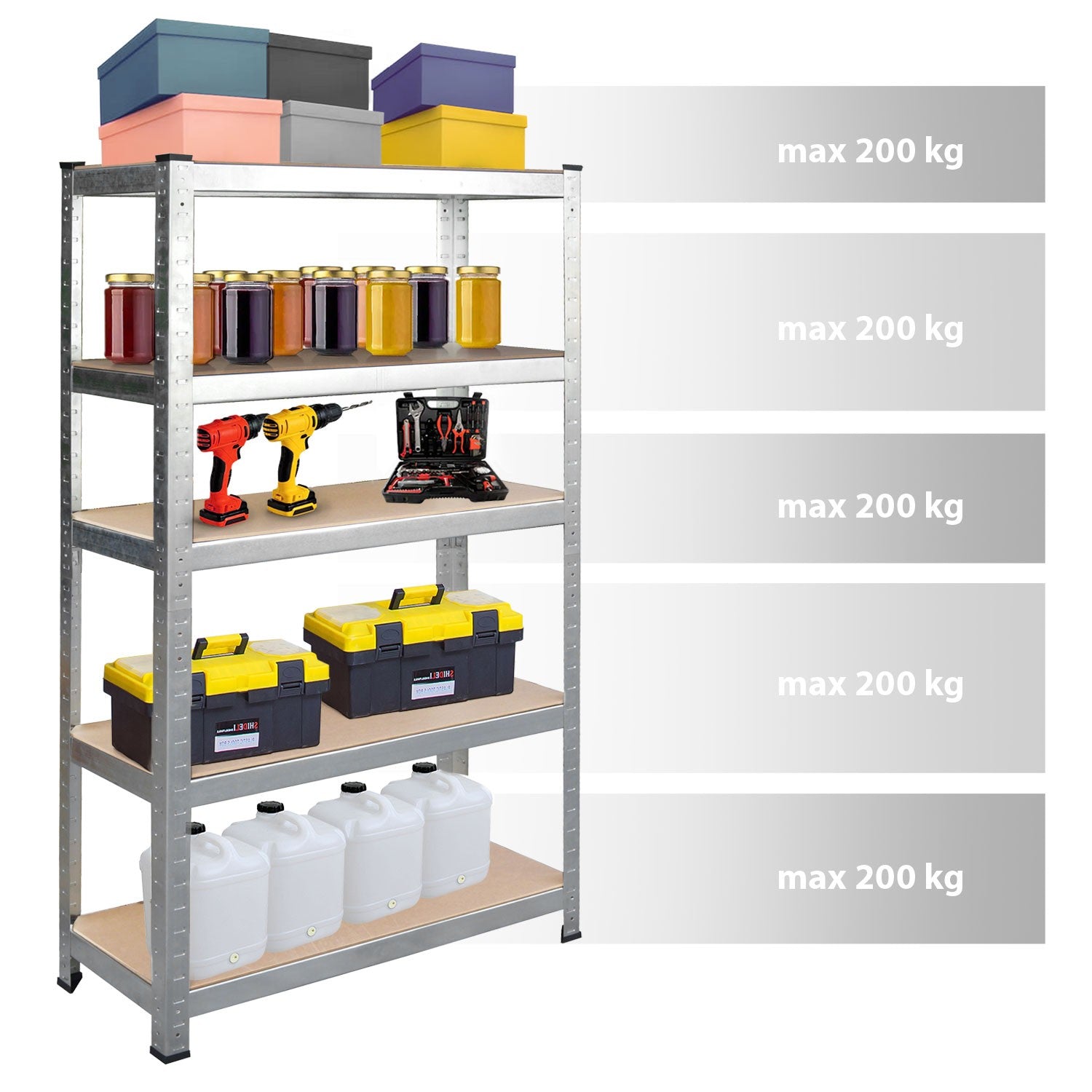 Metalinė sandėlio lentelė 150 x 75 x 30 cm Humberg 4840