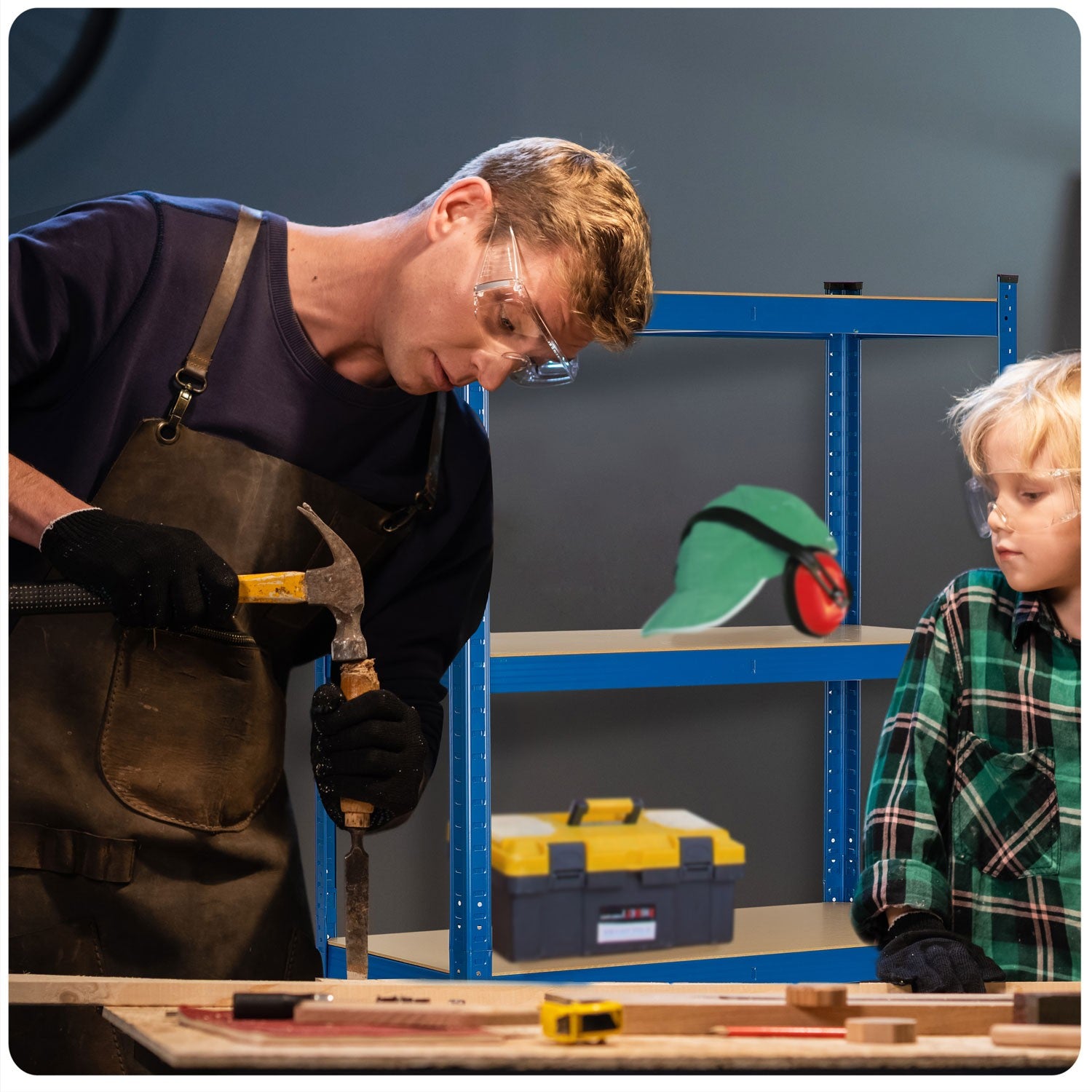 Metalinė sandėlio lentelė 150 x 75 x 30 Humberg 4842