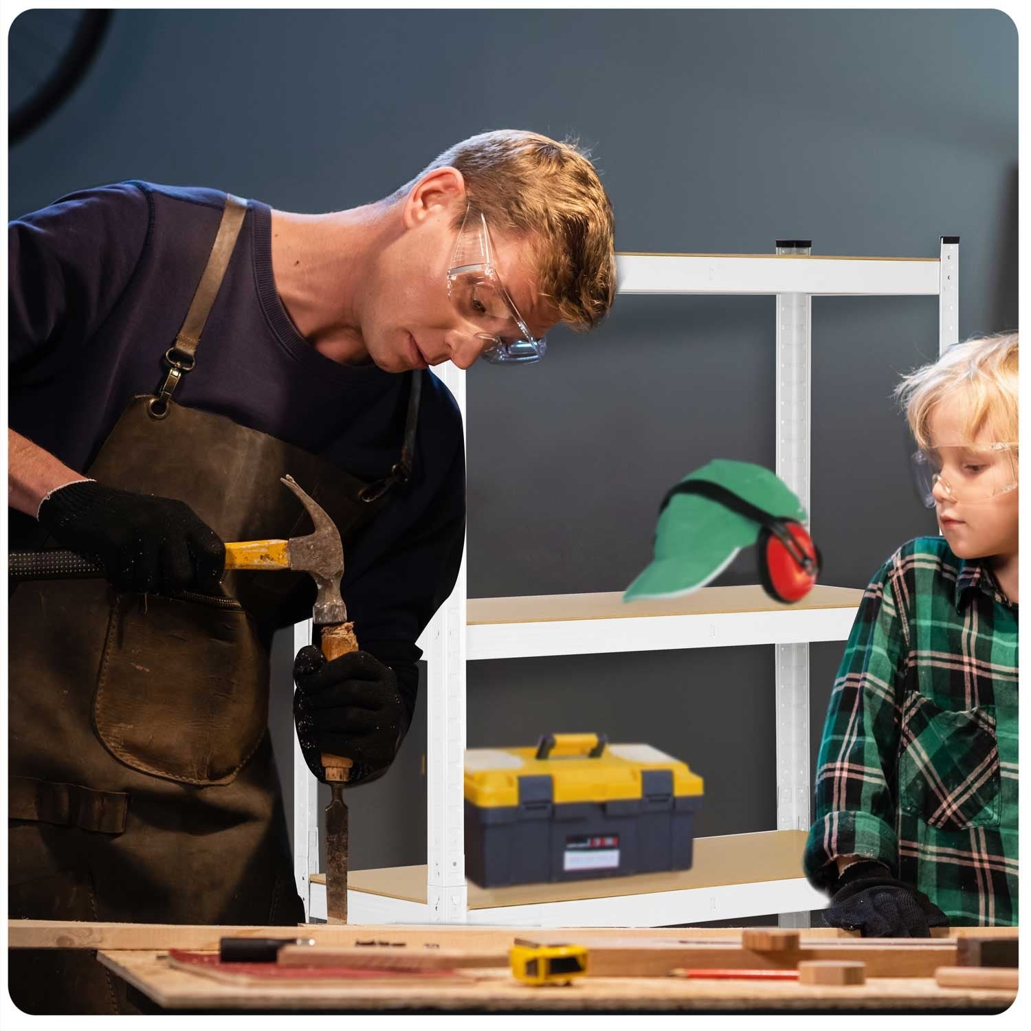 Metalinė sandėlio lentelė 150 x 75 x 30 Humberg 4841