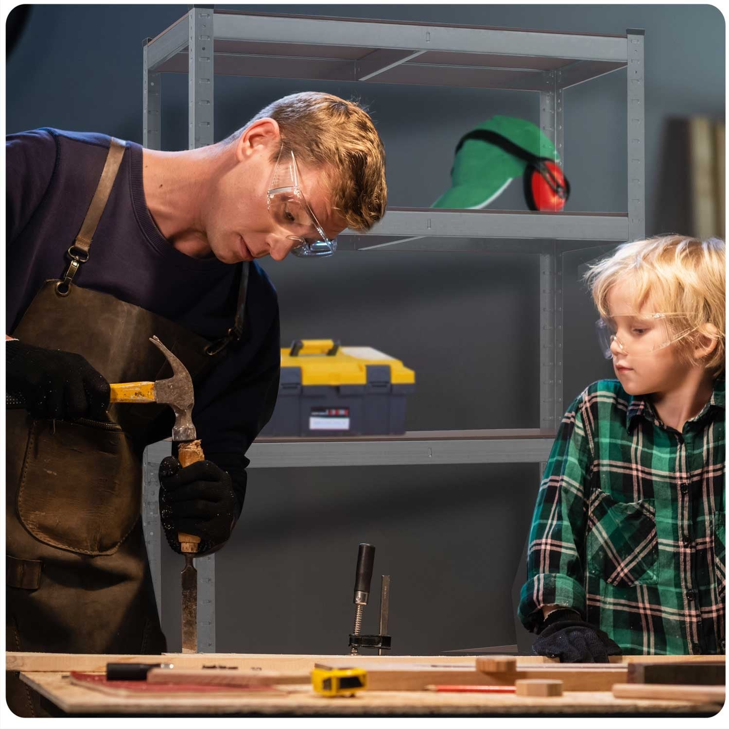 Metalinė sandėlio lentelė 180 x 90 x 30 cm Humberg 4843