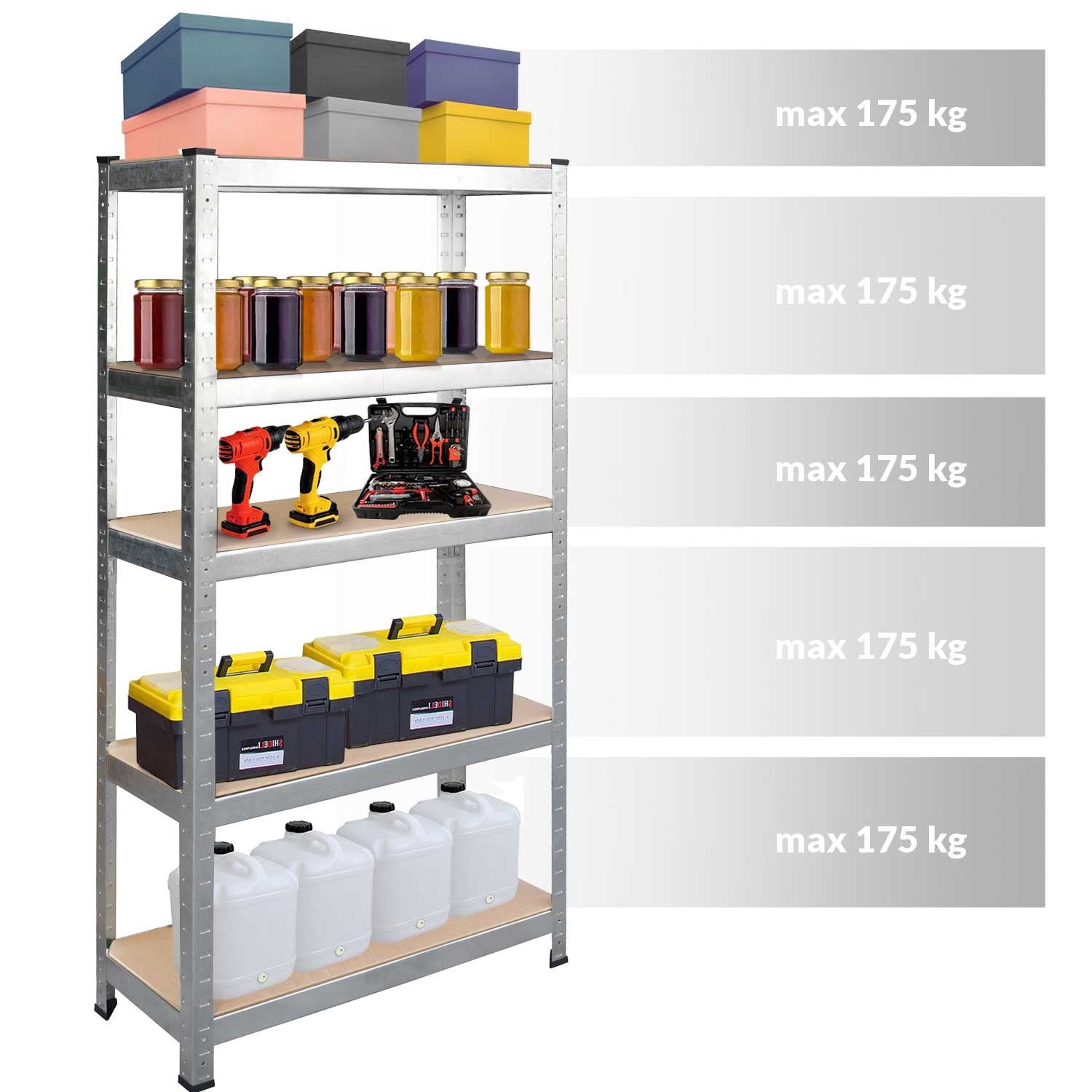 Metalinė sandėlio lentelė 180 x 100 x 50 cm Humberg 4849