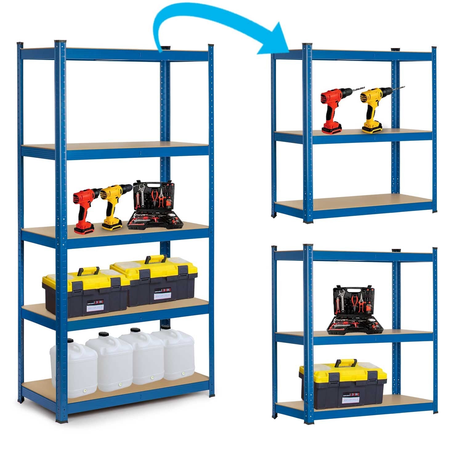 Metalinė sandėlio lentelė 180 x 90 x 40 cm Humberg 4848