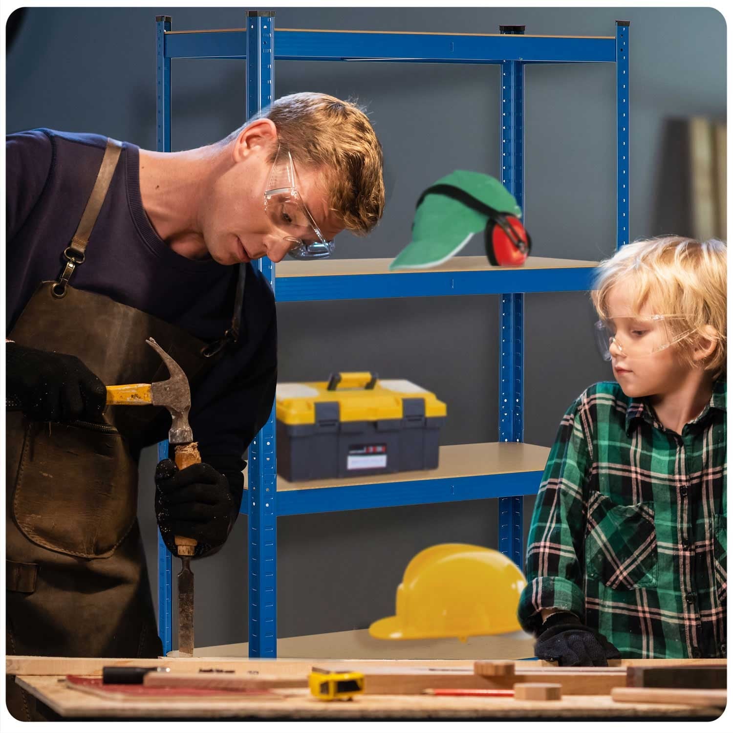 Metalinė sandėlio lentelė 180 x 90 x 40 cm Humberg 4848