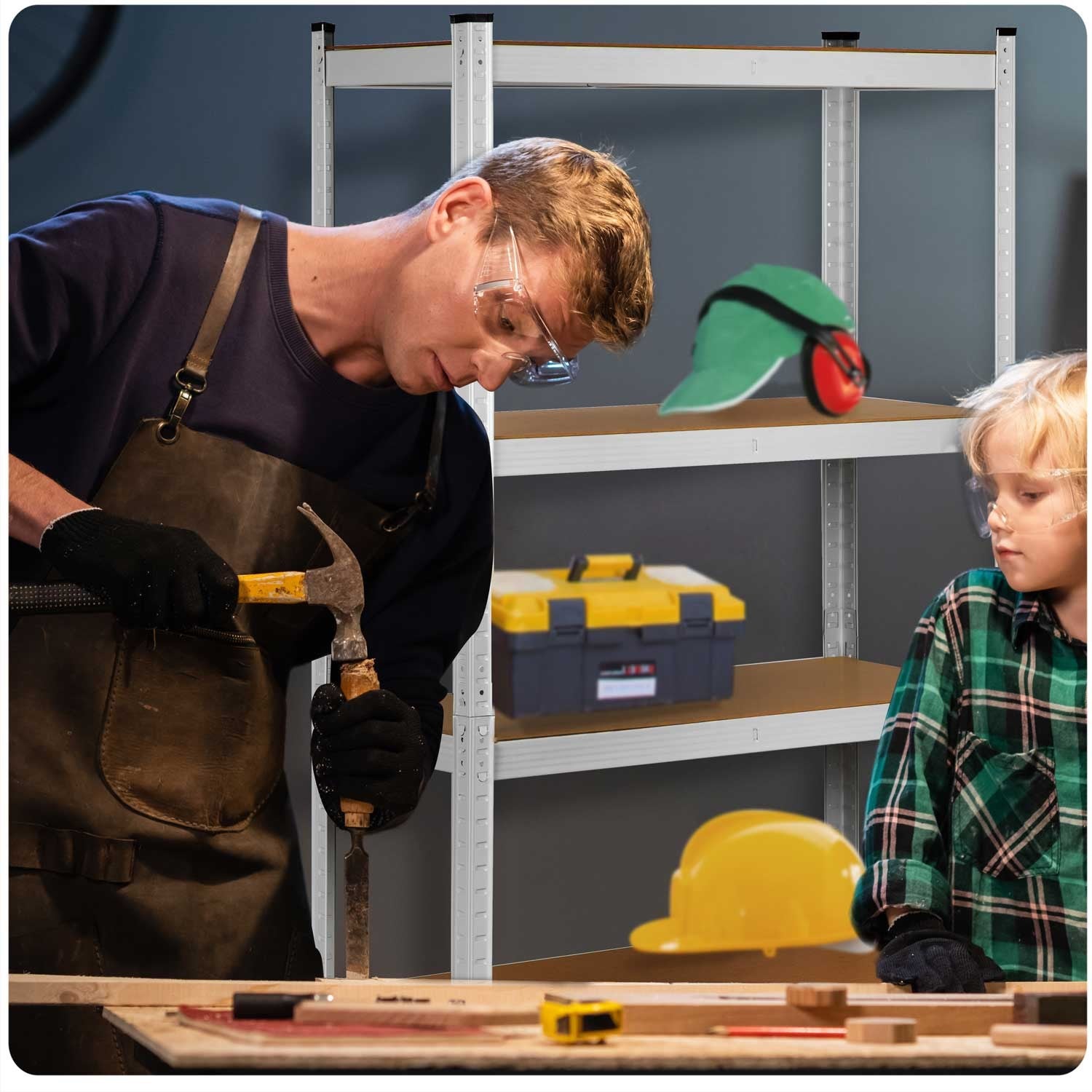 Metalinė sandėlio lentelė 180 x 90 x 40 Humberg 4847