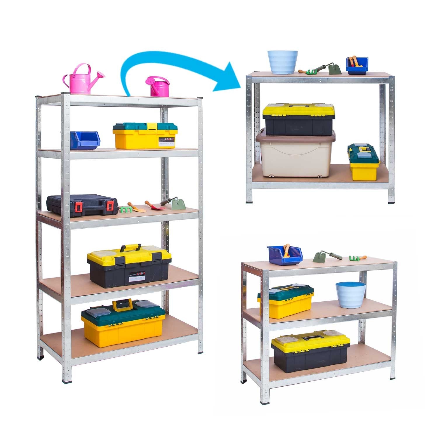 Metalinė sandėlio lentelė 180 x 90 x 40 Humberg 4846