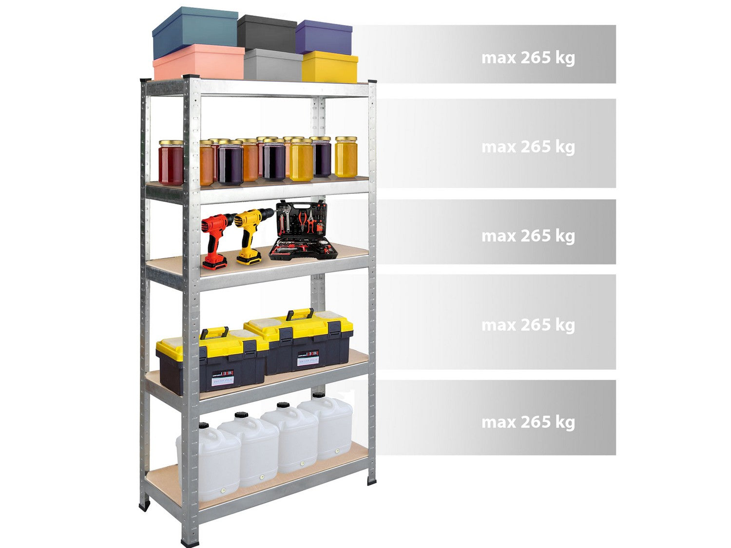 Metalinė sandėlio lentelė 180 x 90 x 40 Humberg 4846
