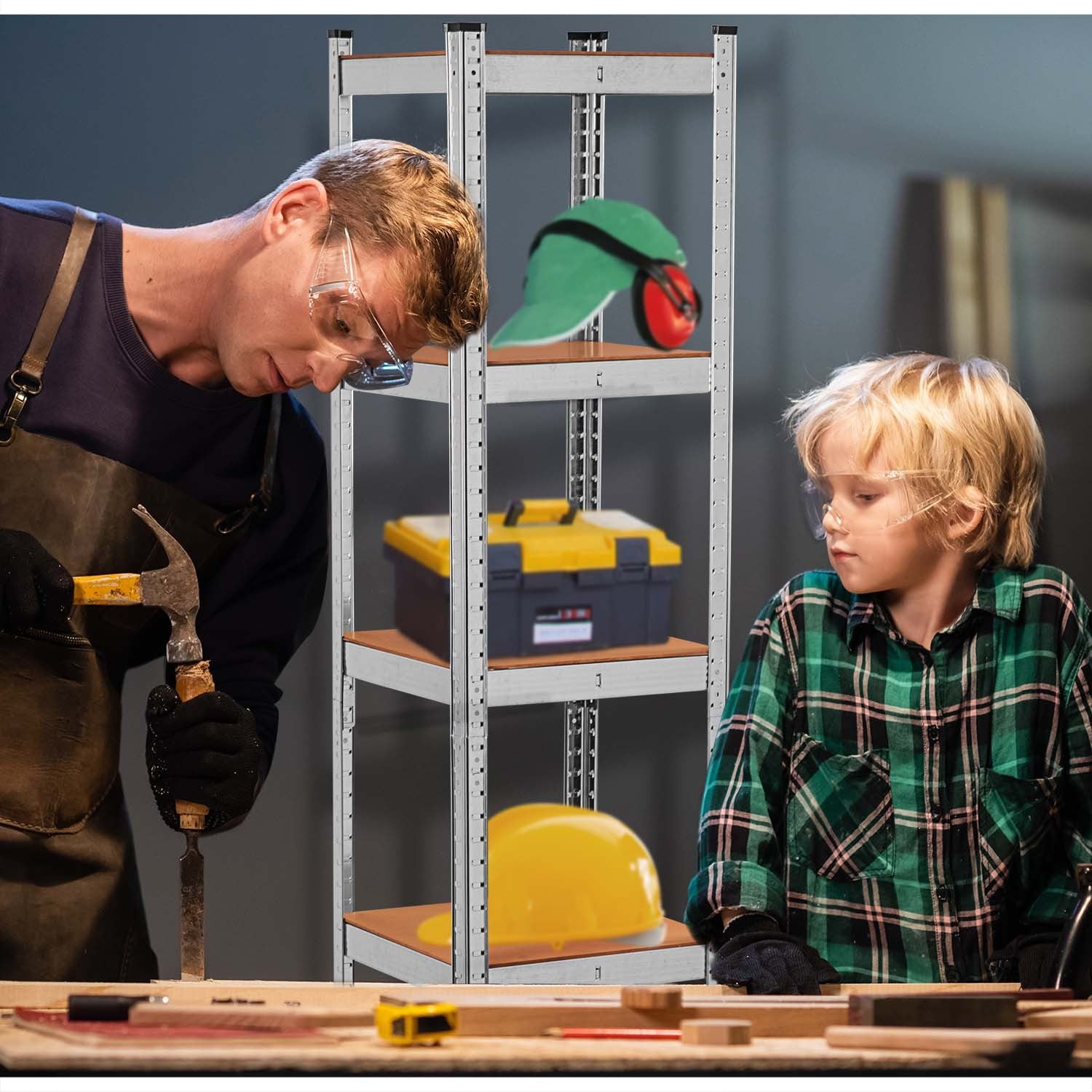 Metalinė sandėlio lentelė 180 x 40 x 40 Humberg 4819