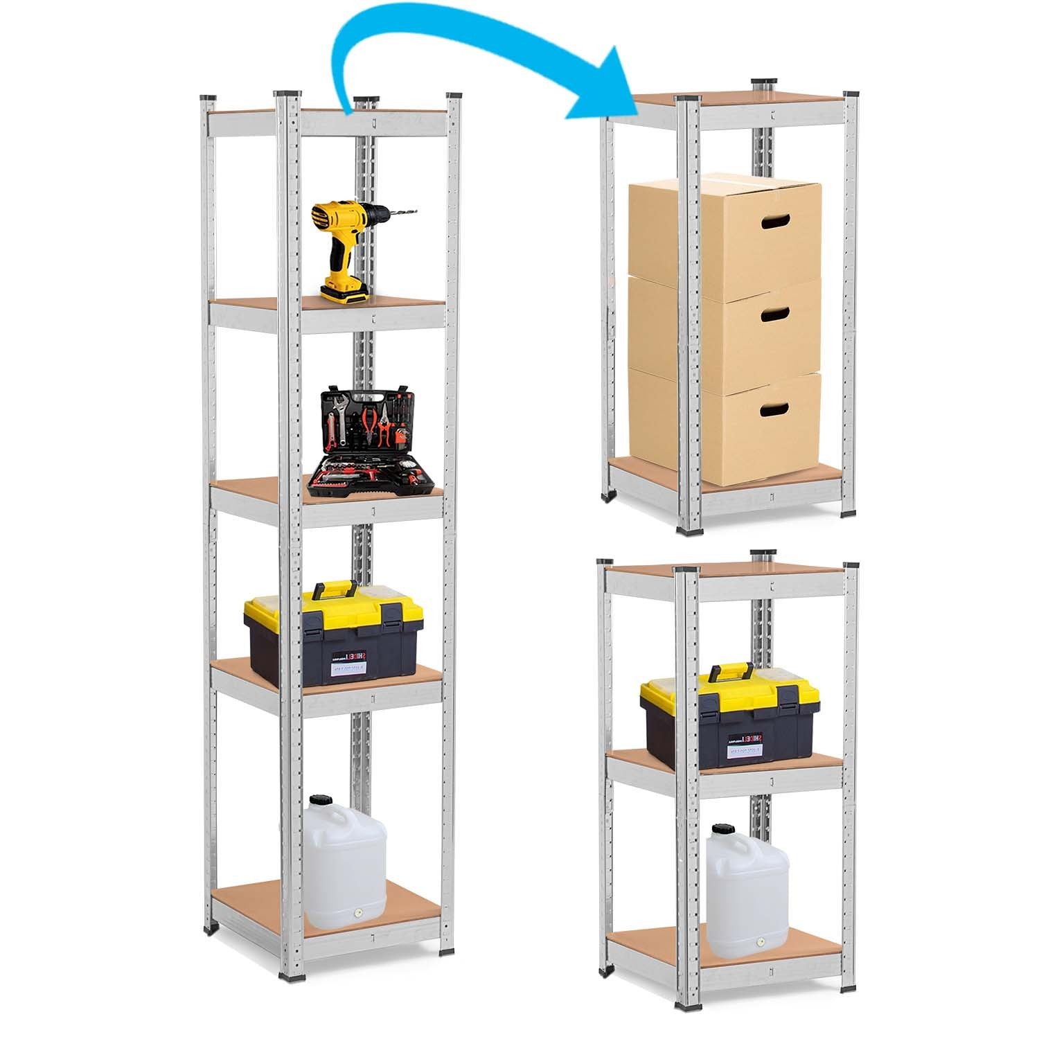 Metalinė sandėlio lentelė 180 x 40 x 40 Humberg 4819