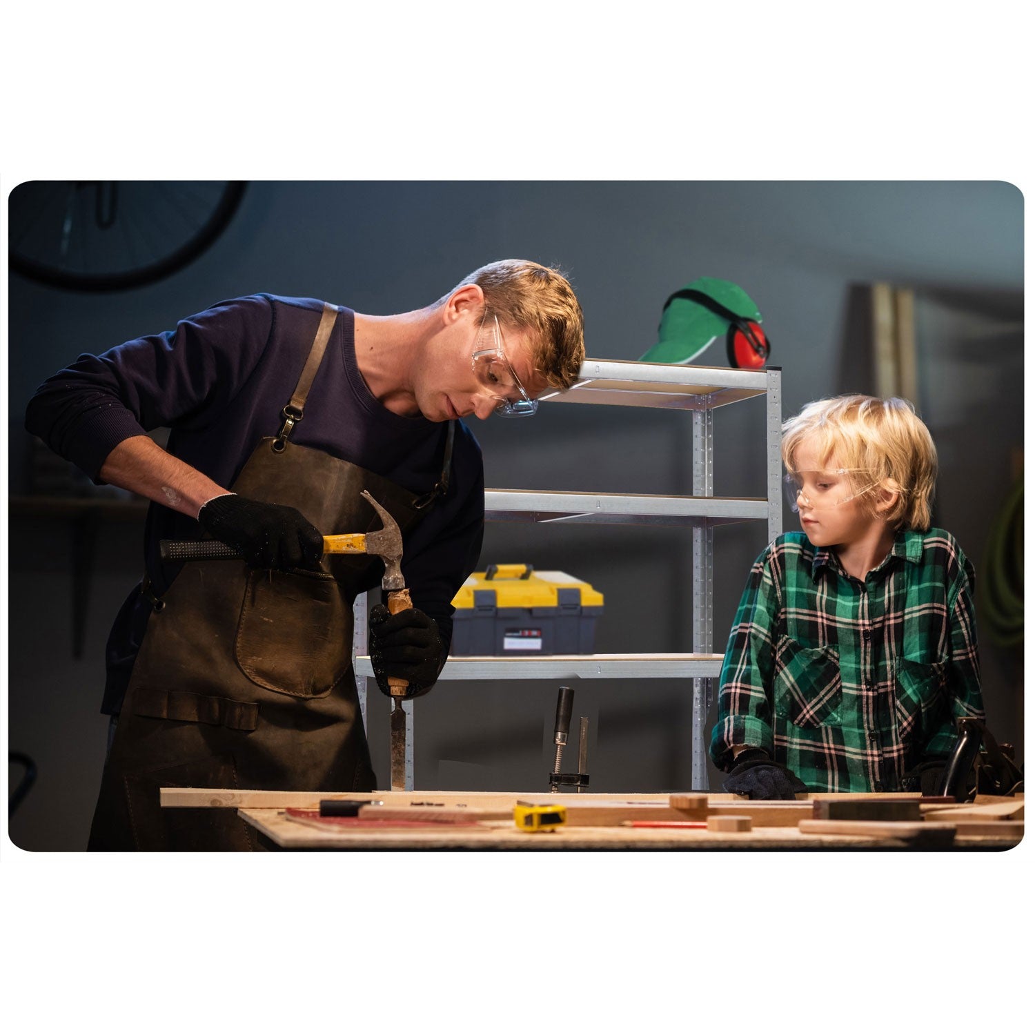 180 x 90 x 40 cm metalinė sandėlio lentelė Humberg HR-812 + dangtelis nemokamai