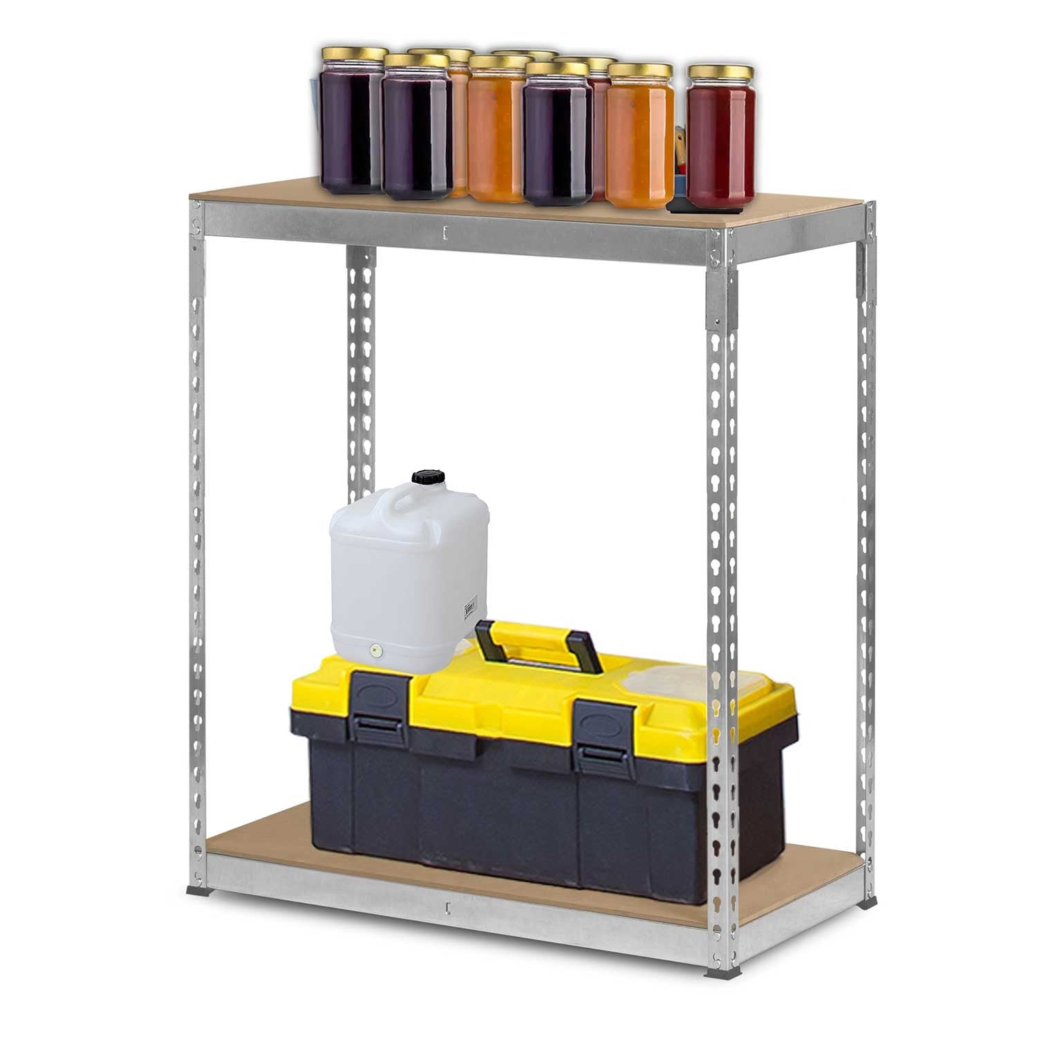 Metalinė sandėlio lentelė 183 x 90 x 45 cm Humberg HR-700 sidabro