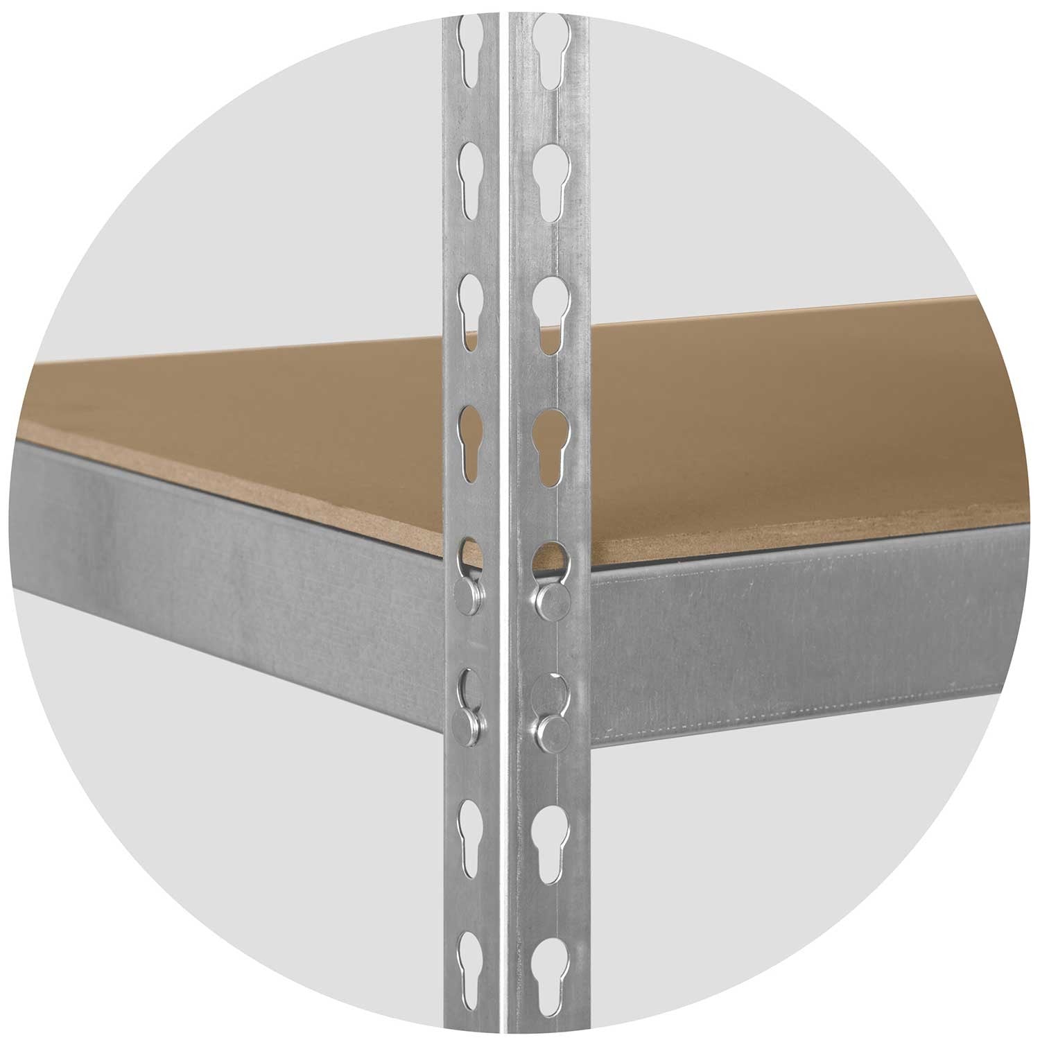 Metalinė sandėlio lentelė 183 x 90 x 45 cm Humberg HR-700 sidabro