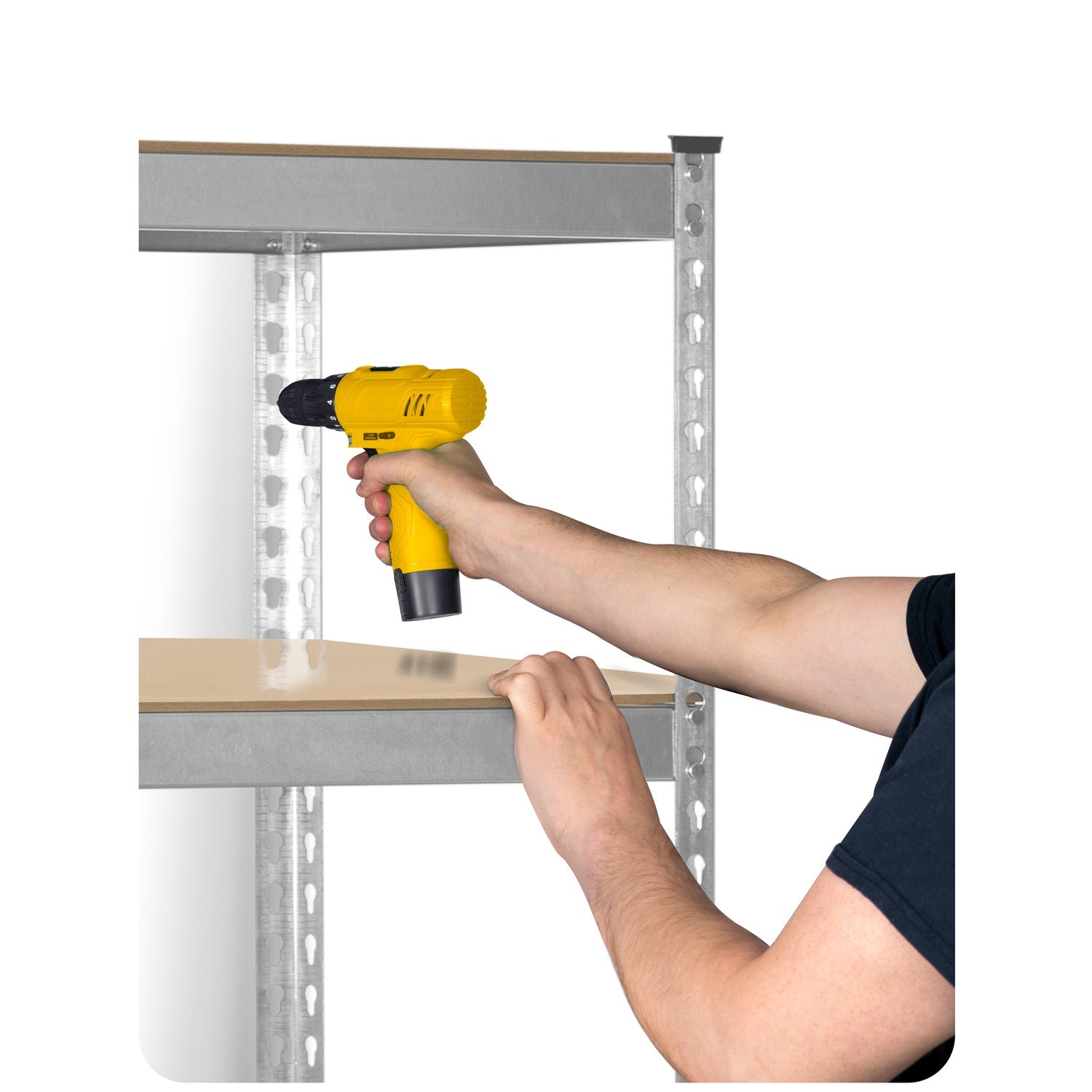 Metalinė sandėlio lentelė 183 x 90 x 45 cm Humberg HR-700 sidabro