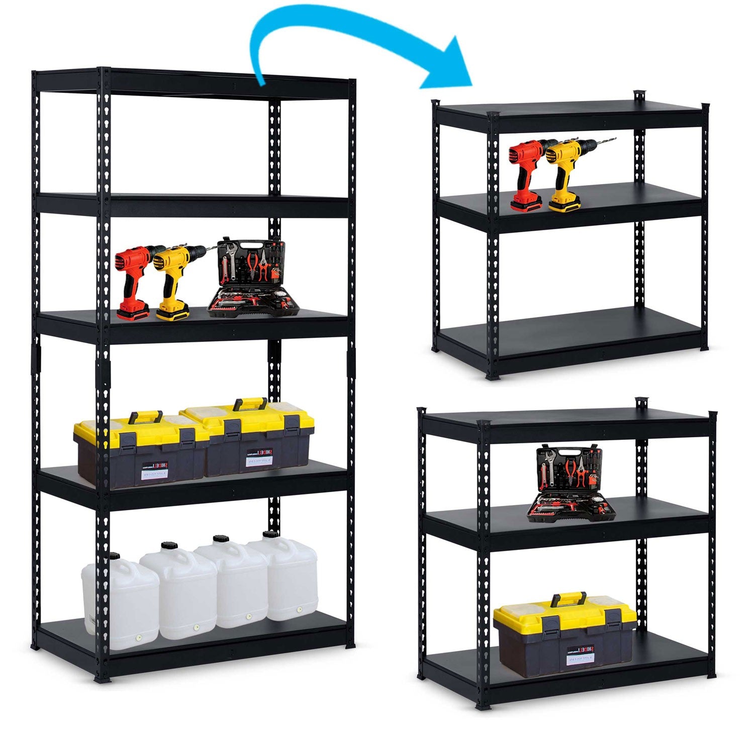 Metalinė sandėlio lentelė 183 x 90 x 45 cm