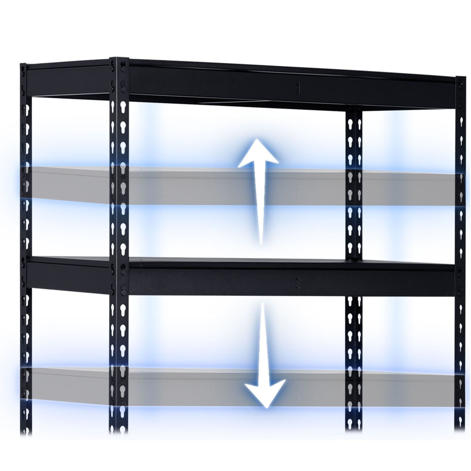 Metalinė sandėlio lentelė 183 x 90 x 45 cm