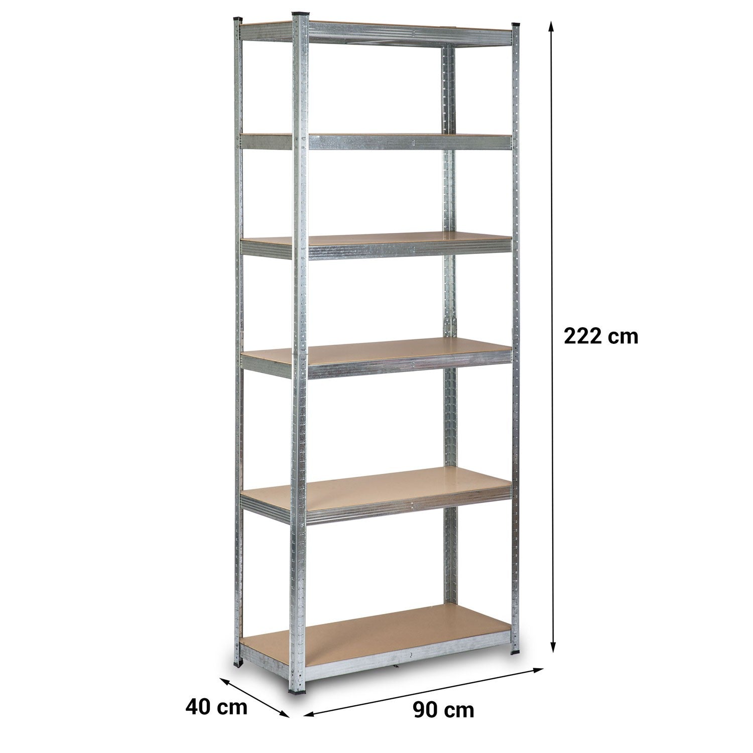 222 x 90 x 40 cm metalinė sandėlio lentelė Humberg HR-814