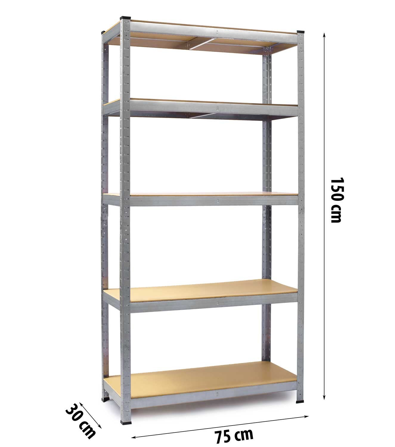 Metalinė sandėlio lentelė, komplektas, 2 vienetai, 150 x 75 x 30 cm, Humbergas HR-810