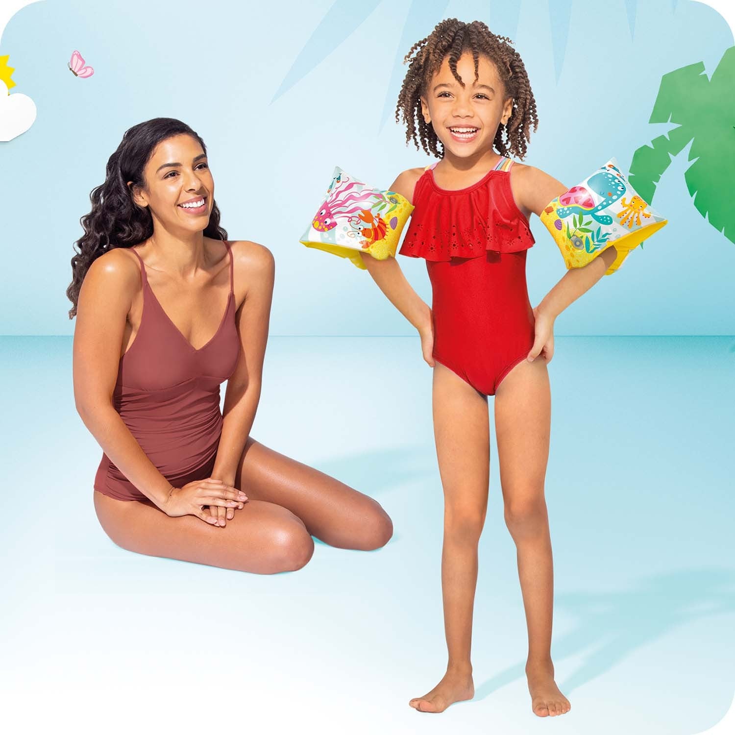 Vaikų plaukimo pirštinės 23 x 15 cm INTEX 56666