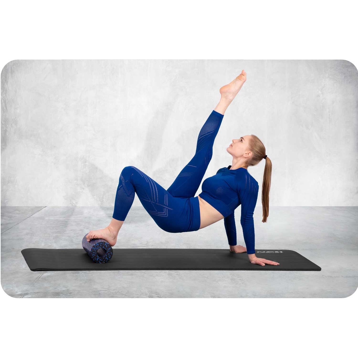 33x14cm NS-954 juodai mėlynas treniruoklių rolis