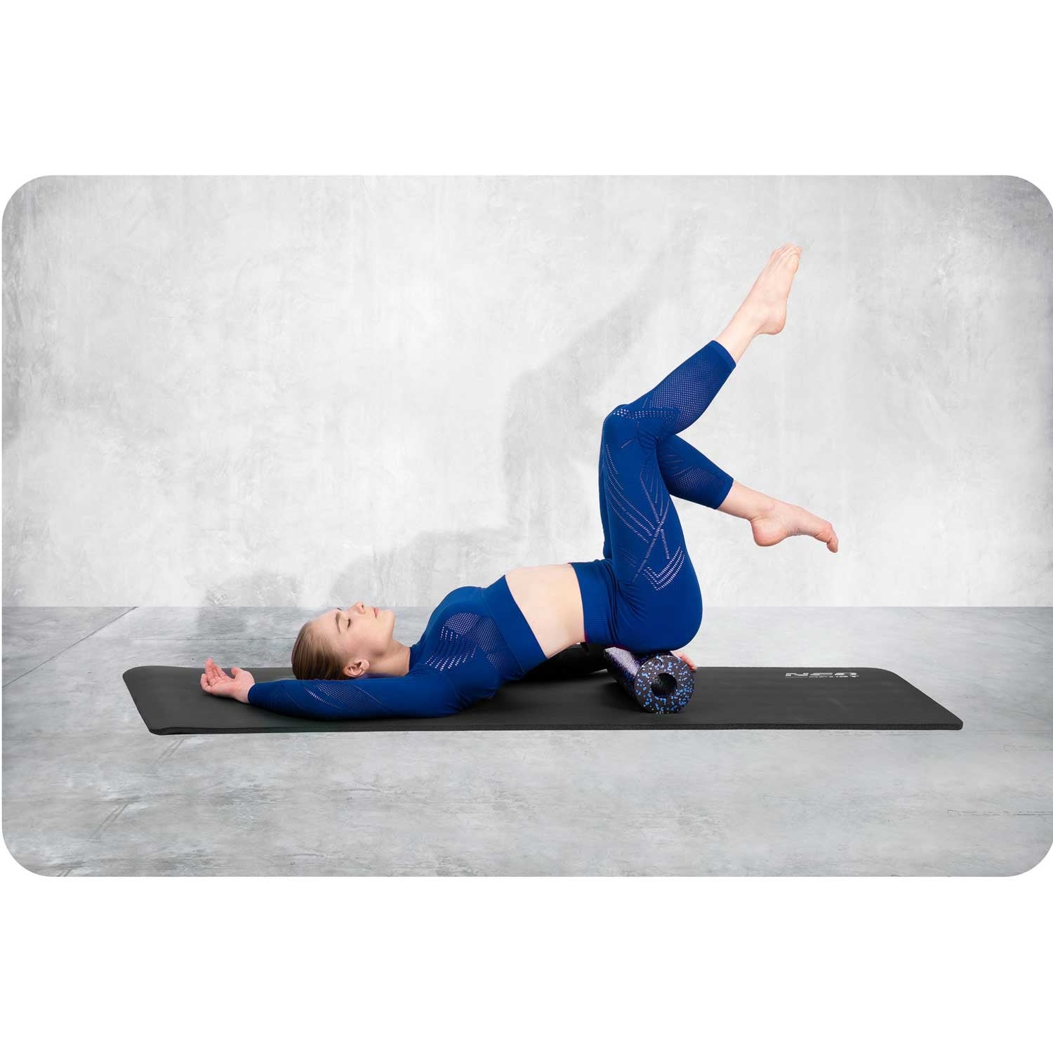 33x14cm NS-954 juodai mėlynas treniruoklių rolis