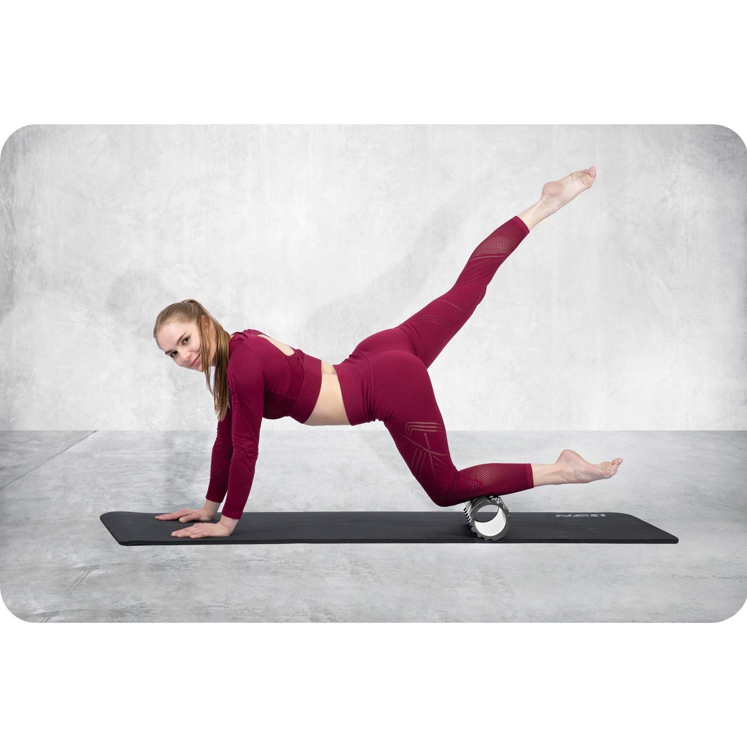 33x14 cm NS-953 treniruoklių ritinėlis, juodas