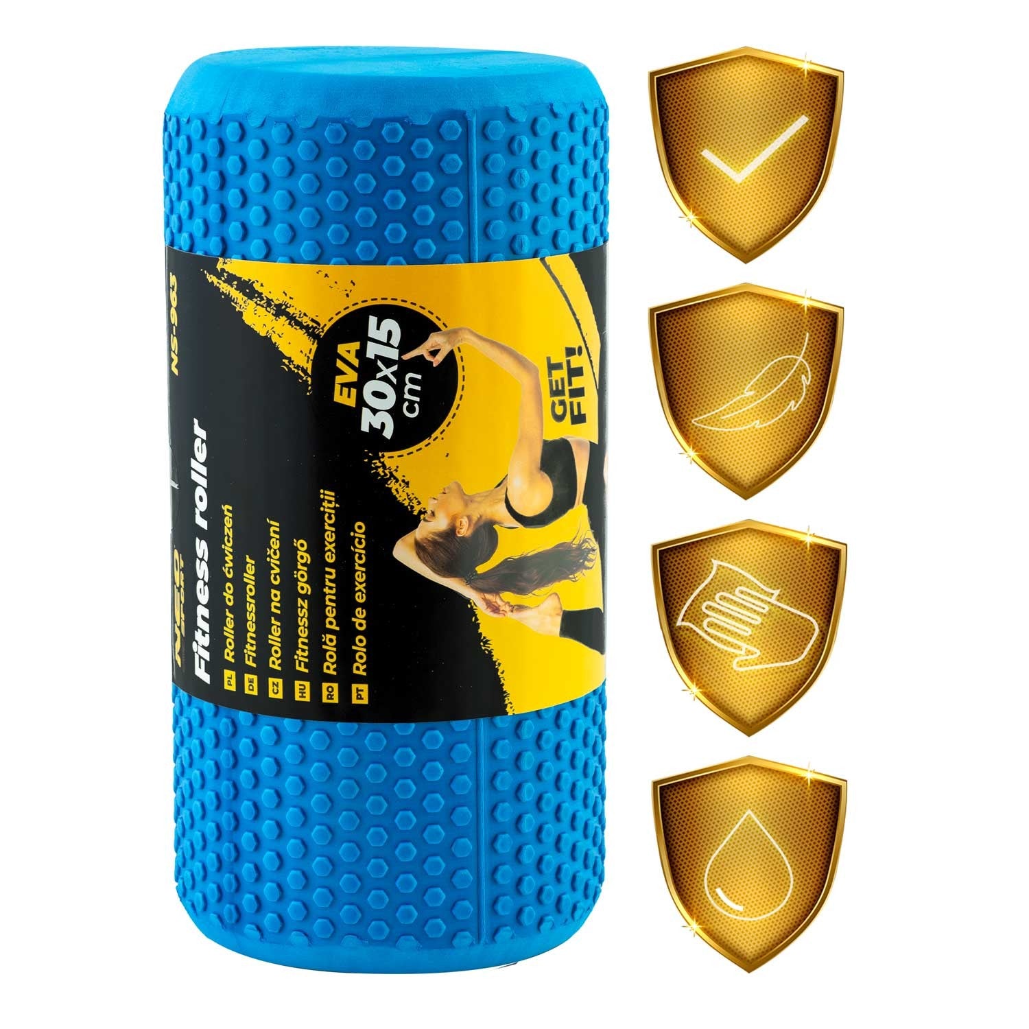 EVA NS-963 mėlynas pratimų ritinio ritinys