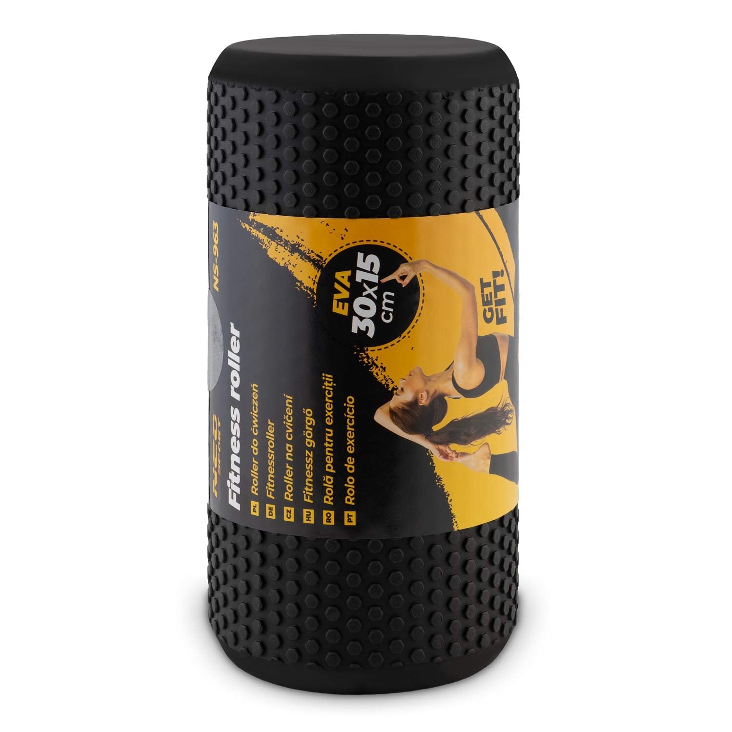 EVA NS-963 treniruočių ritinių ritinėlis juodas