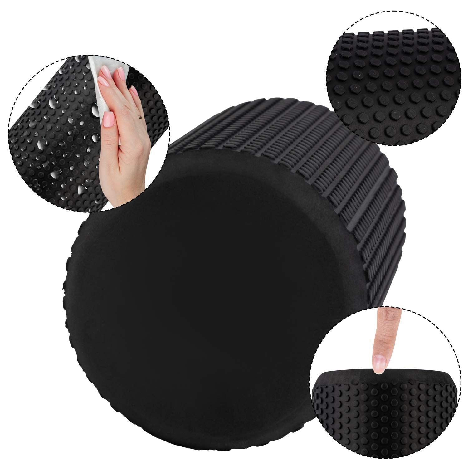 EVA NS-963 treniruočių ritinių ritinėlis juodas