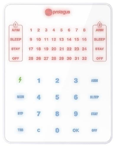 Klaviatura Trikdis FLEXi SK LED W