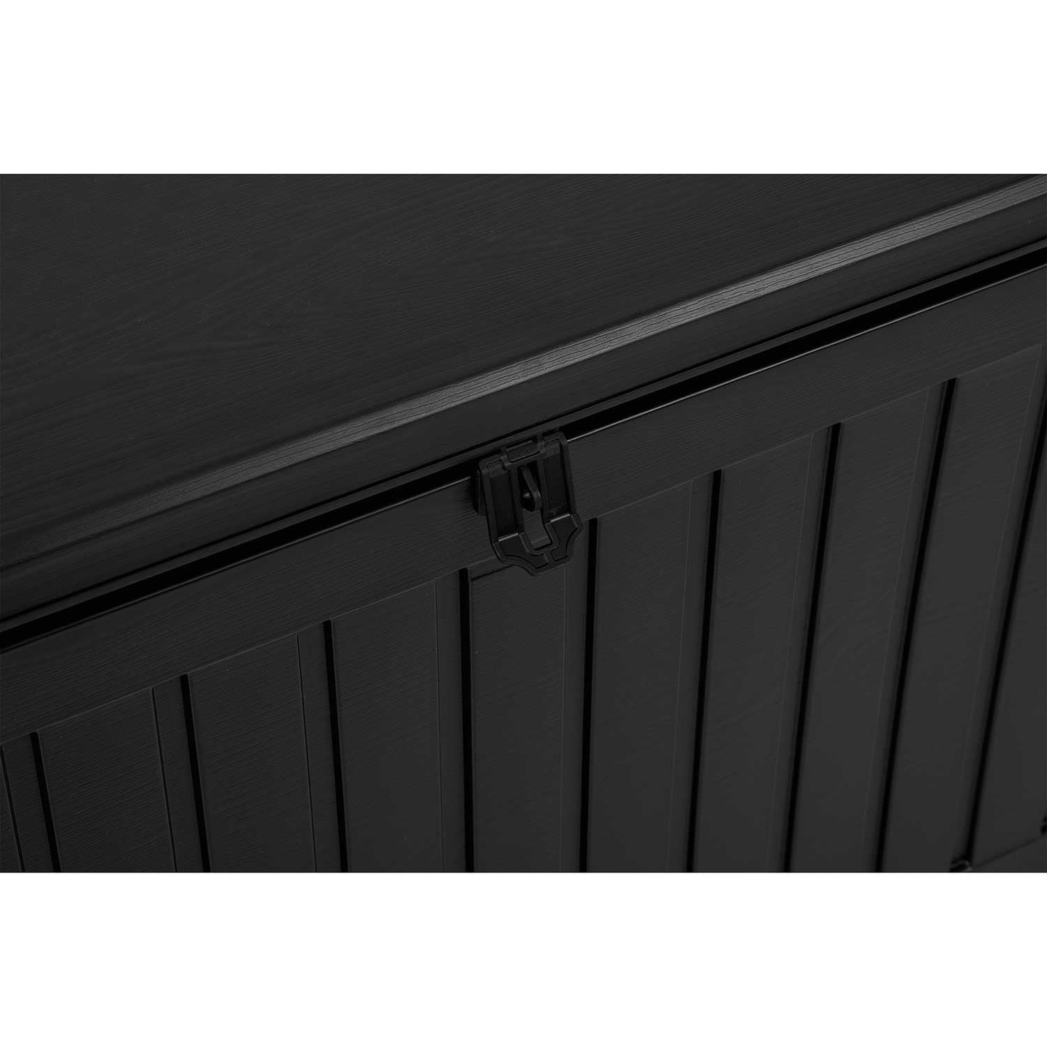 Sodo dėžutė 109 x 51 x 55 cm 270 litrų juoda