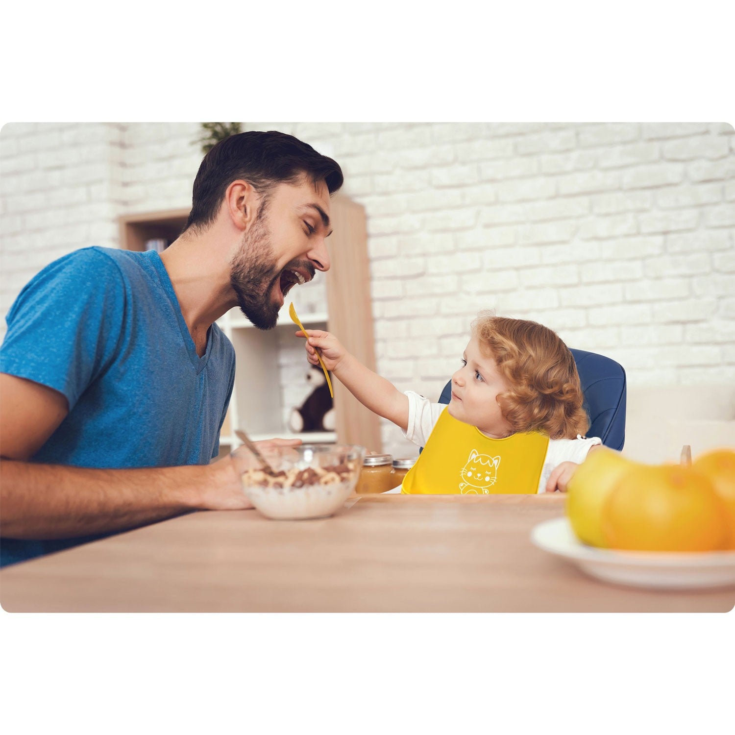 Ricokids geltonojo silikono kūdikio šėrimo kriauklė