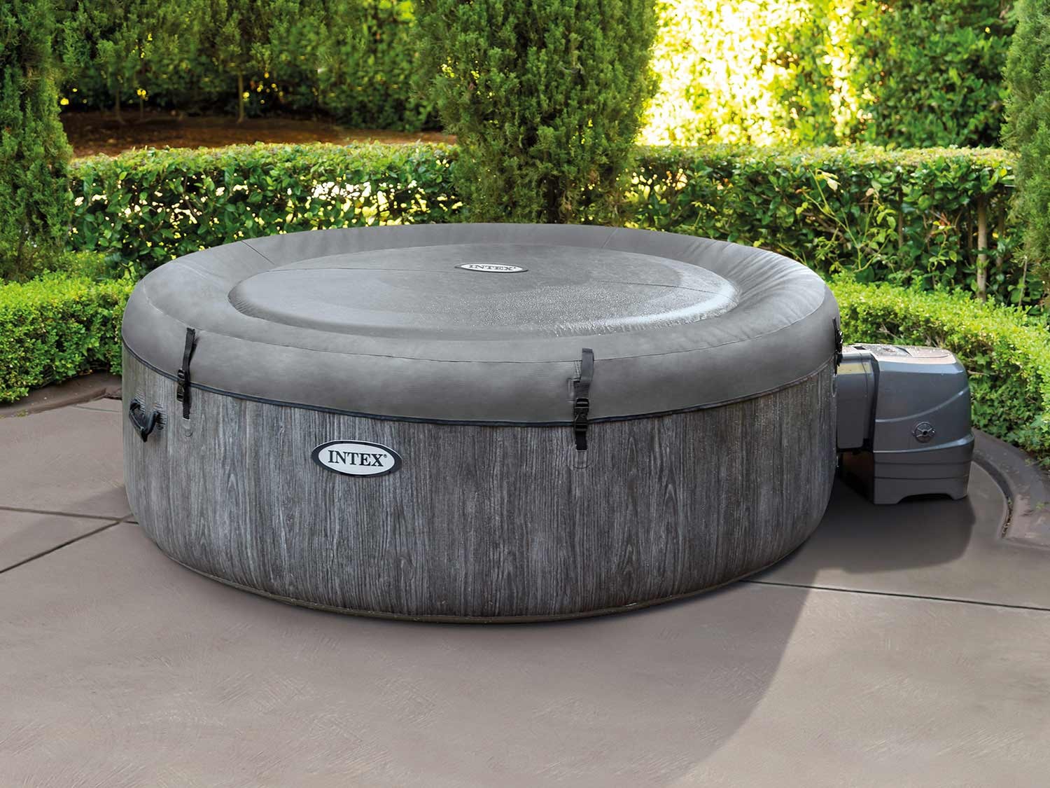 4 asmenų INTEX 28440 džiovinamieji hidromasažo SPA