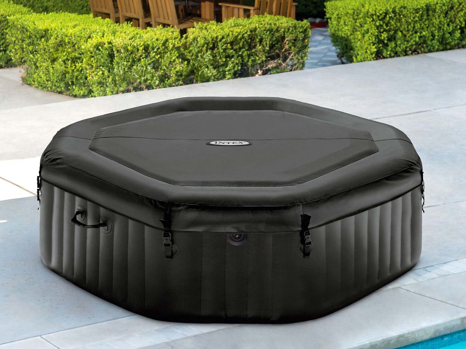 4 asmenų INTEX 28458 džiovinamieji hidromasažo SPA