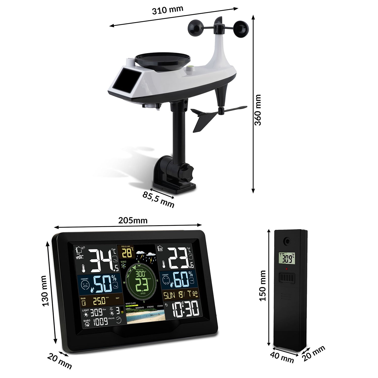 Vandenų ir lietaus stebėjimo stotis BD-914 juoda