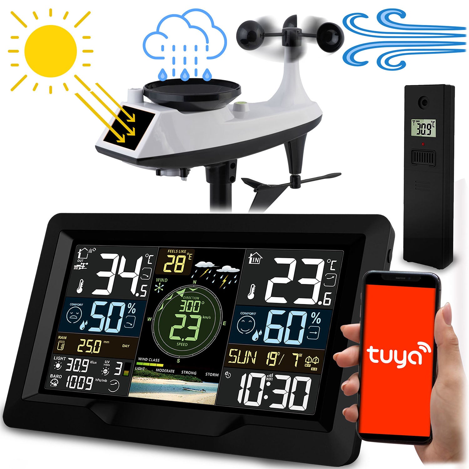 Vandenų ir lietaus stebėjimo stotis BD-914 juoda