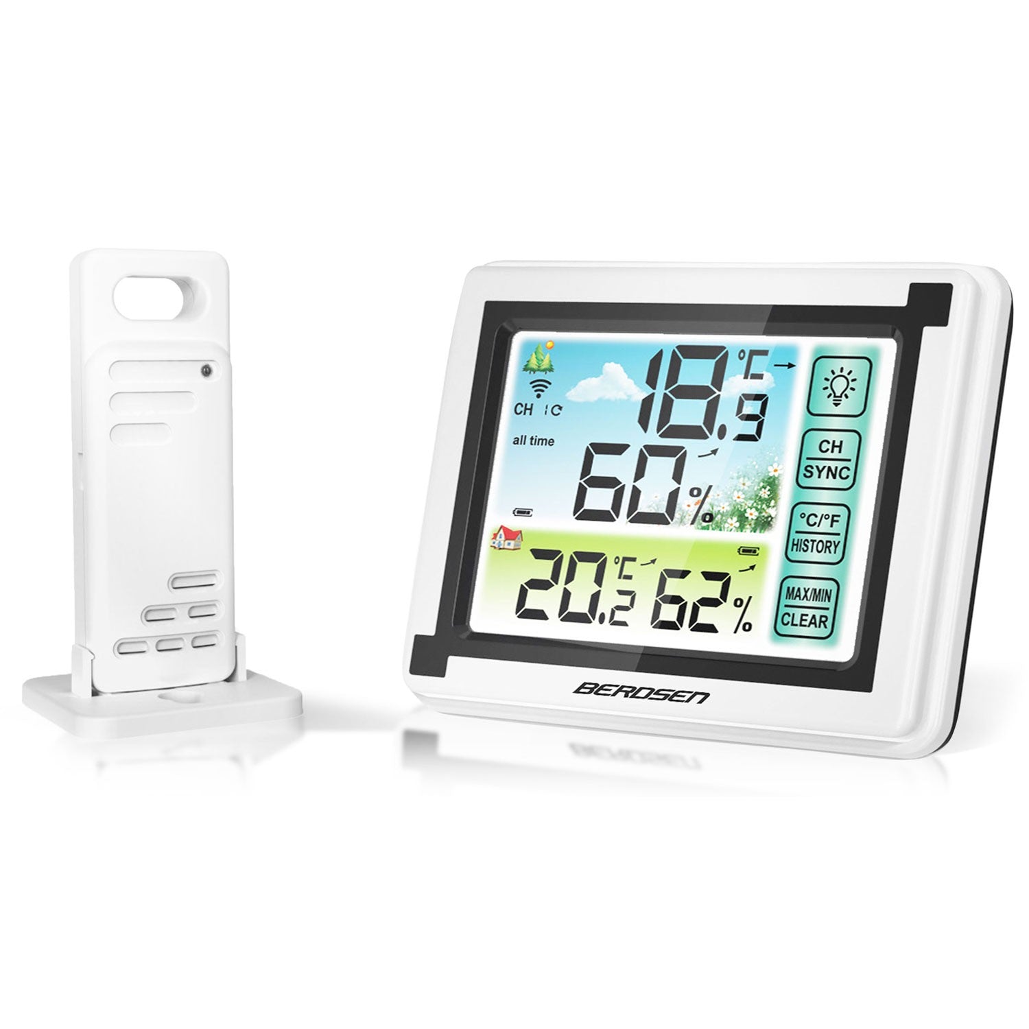 BD-900 baltojo ekrano meteorologijos stotis