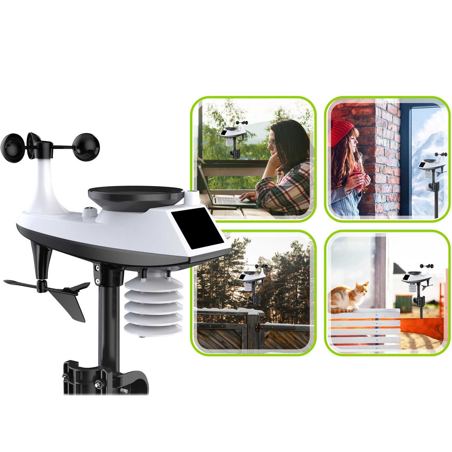 BD-905 grafito ekrano meteorologijos stotis