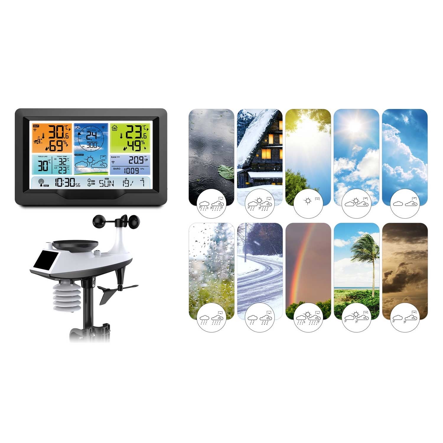 BD-905 grafito ekrano meteorologijos stotis