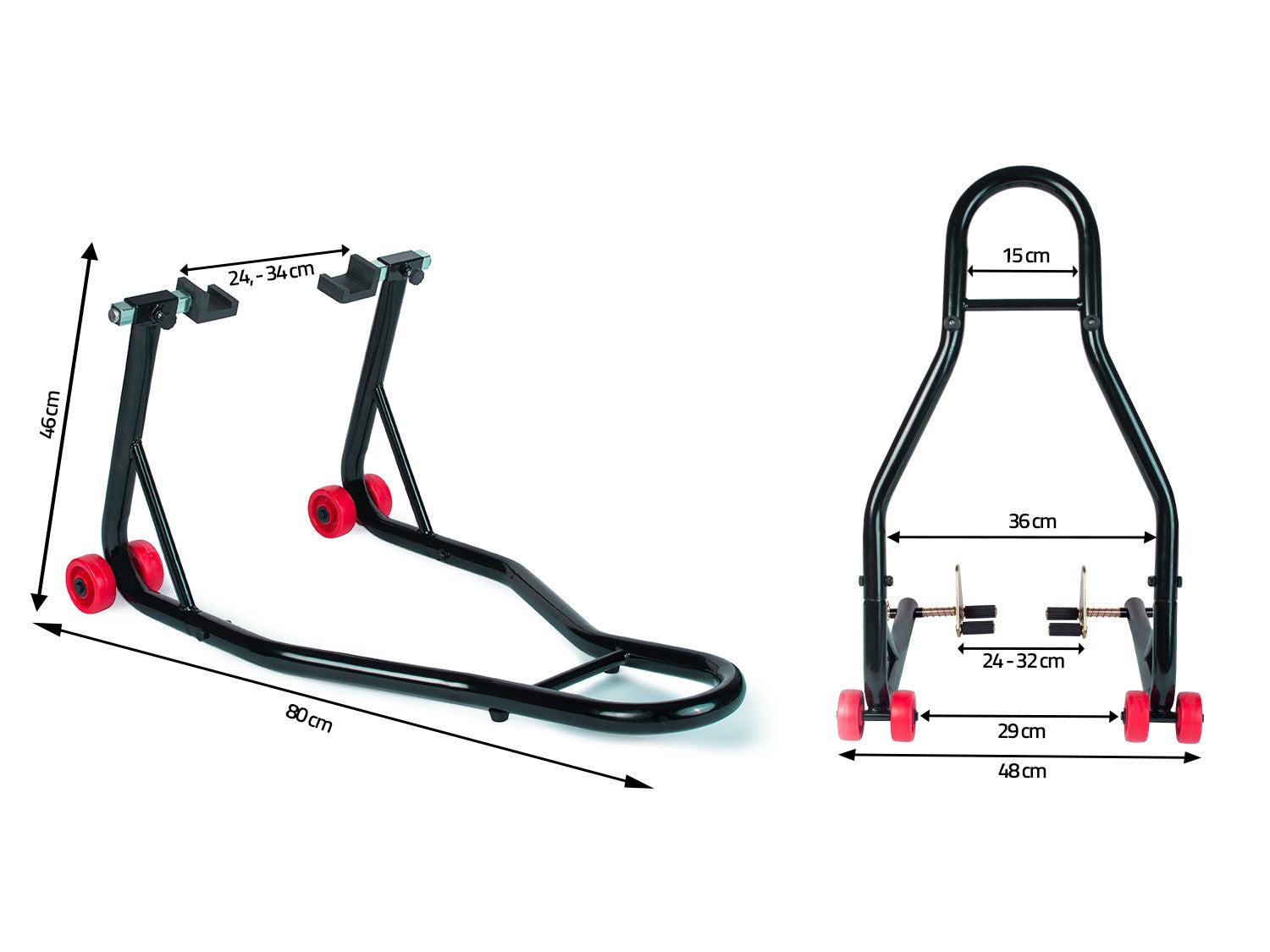 Motociklo stovas, priekinis + galinis "Humberg MT2" keltuvas