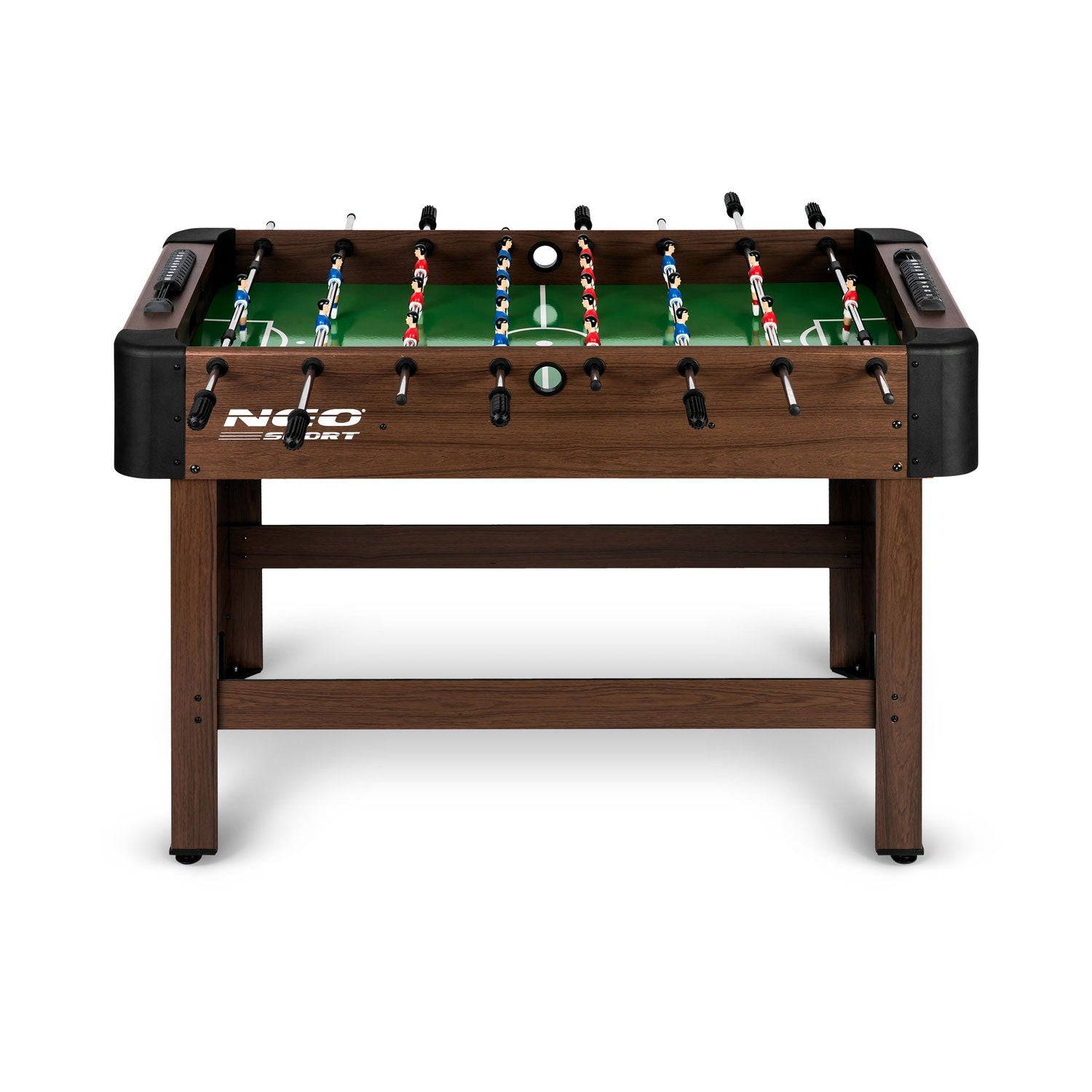 Neosport futbolo stalo 118x61x79 cm NS-804 tamsiai ruda