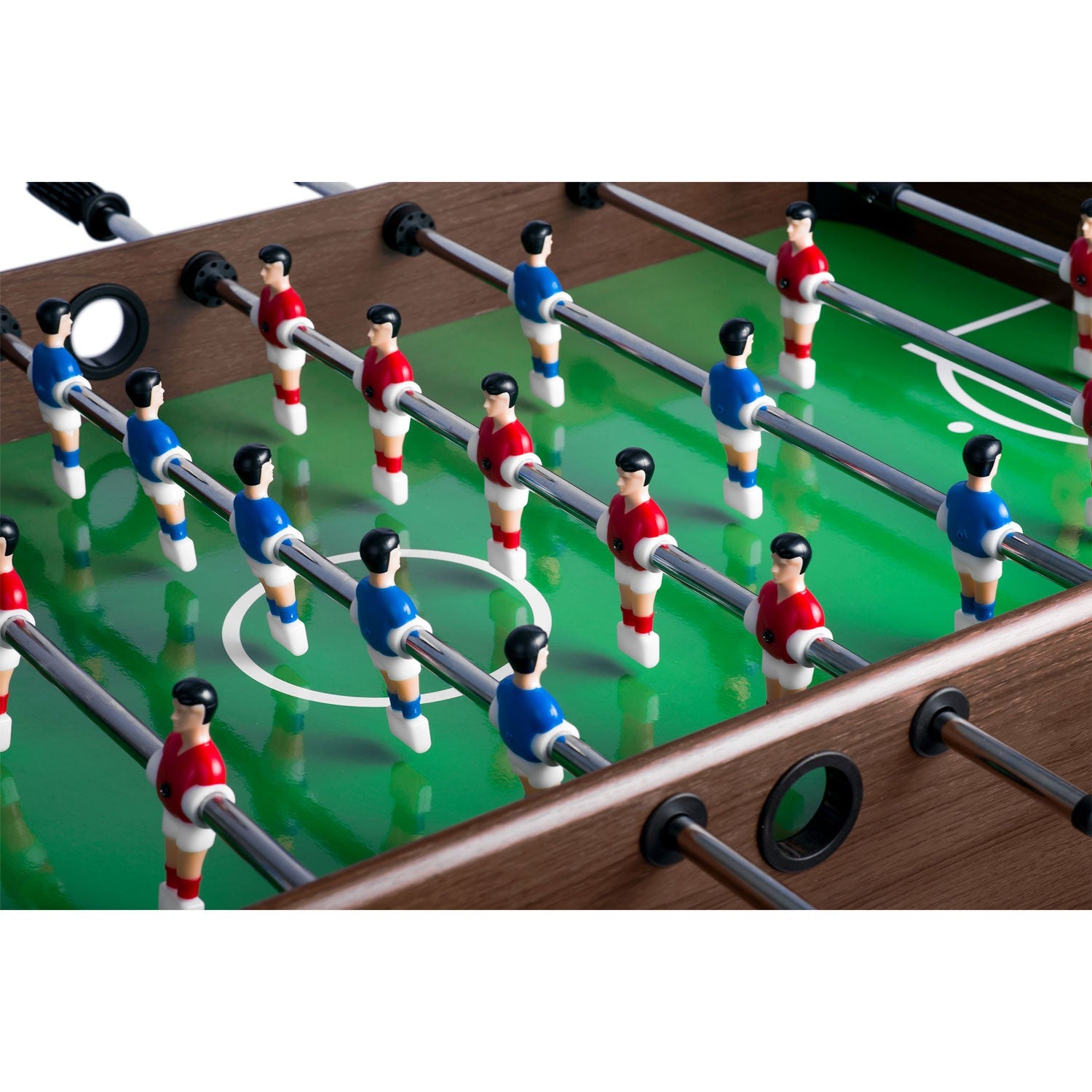 Neosport futbolo stalo 118x61x79 cm NS-804 tamsiai ruda