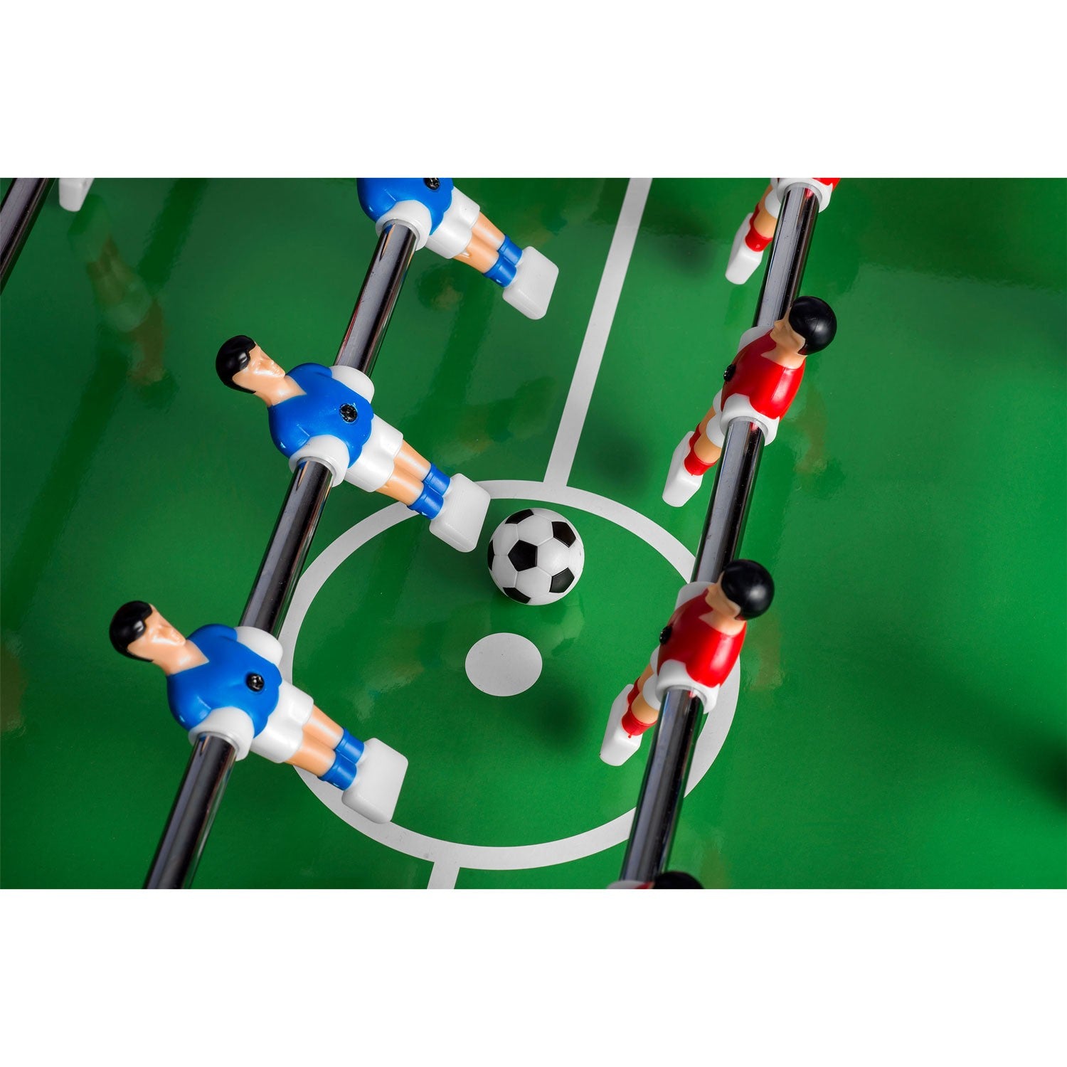 Neosport futbolo stalo 118x61x79 cm NS-804 tamsiai ruda