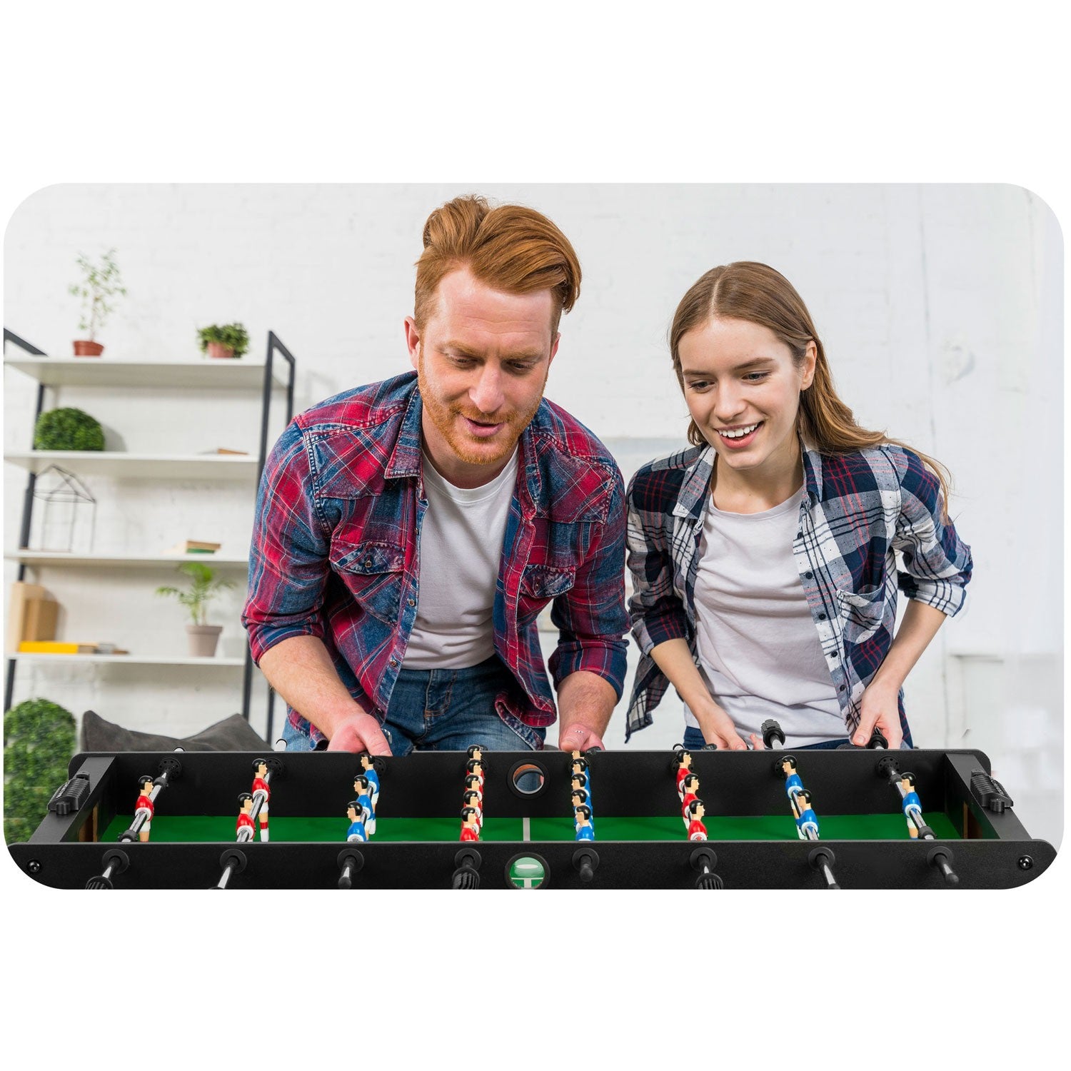 Neosport futbolo stalo 118x61x79 cm NS-805 juodas